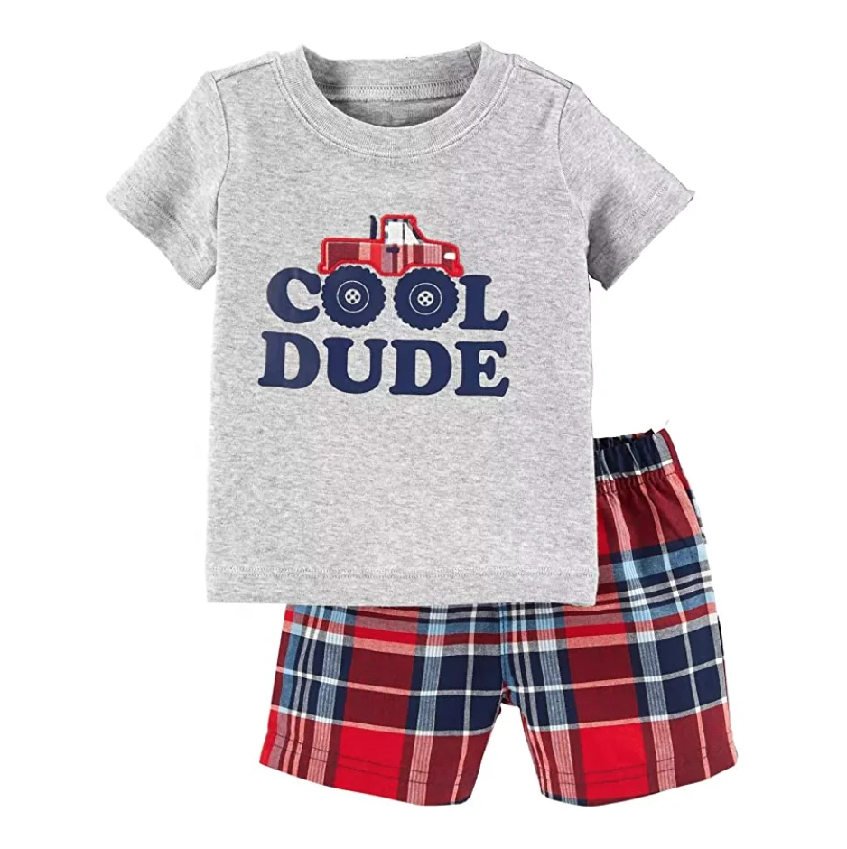 children summer printed clothes sets kids clothing sets New fashion trendy kids clothing sets