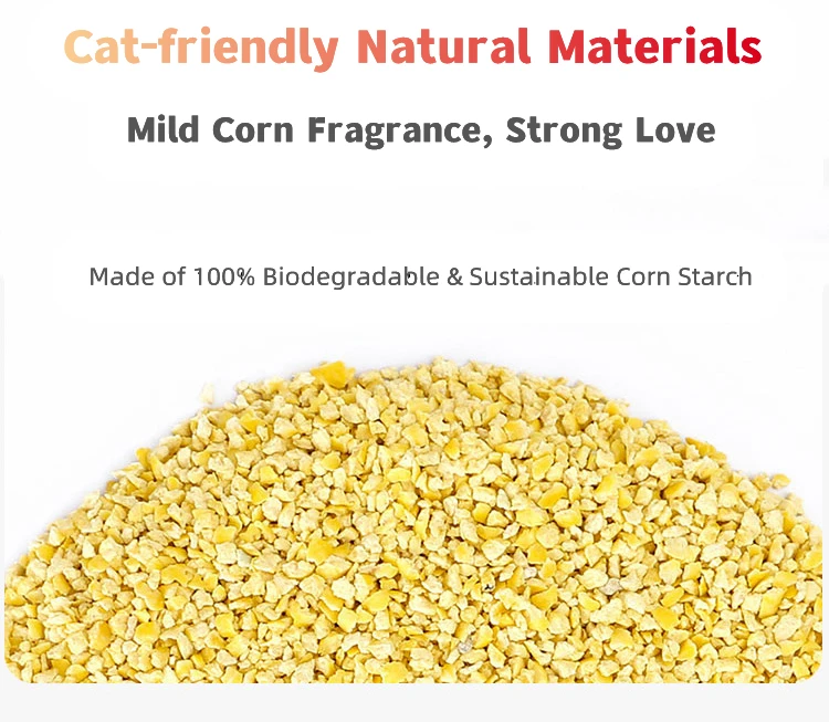 Lovepet Food Grade No dust Shape Clumping Flushable Quickly Absorption Crushed Millet cat litter