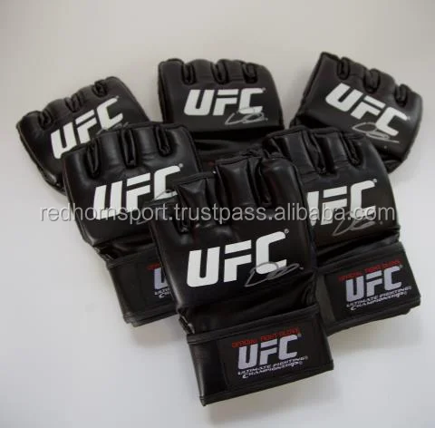 Grappling Fight Punch Ultimate Mitts Leather Half Finger Boxing MMA Gloves guantes mma sparring gloves professional mma gloves