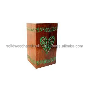 Hand Carved Wooden Urn Box For Adult Ashes Wood Cremation Urns For Male and Female Decorative Urns Funeral Urns At Low Price