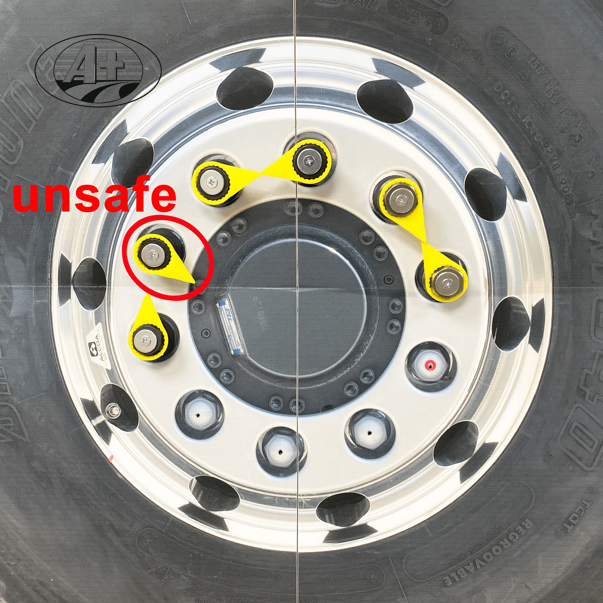 24mm Multi-Size truck loose wheel nut indicator