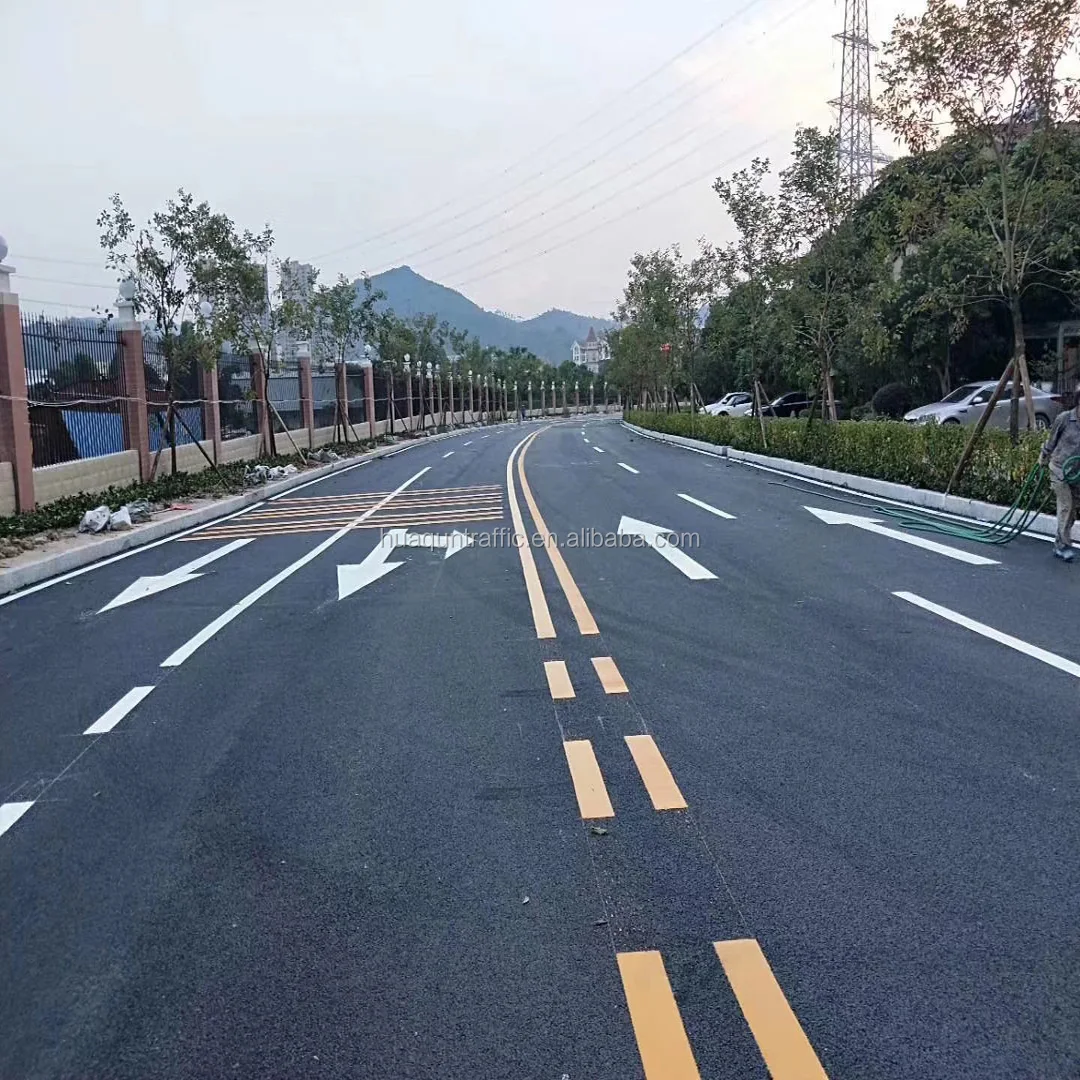 Hot Melt Manufacturers AASHTO Reflective Highway Thermoplastic Road Mark Paint 30%Pre-Mixed Glass Beads Road Marking Paints