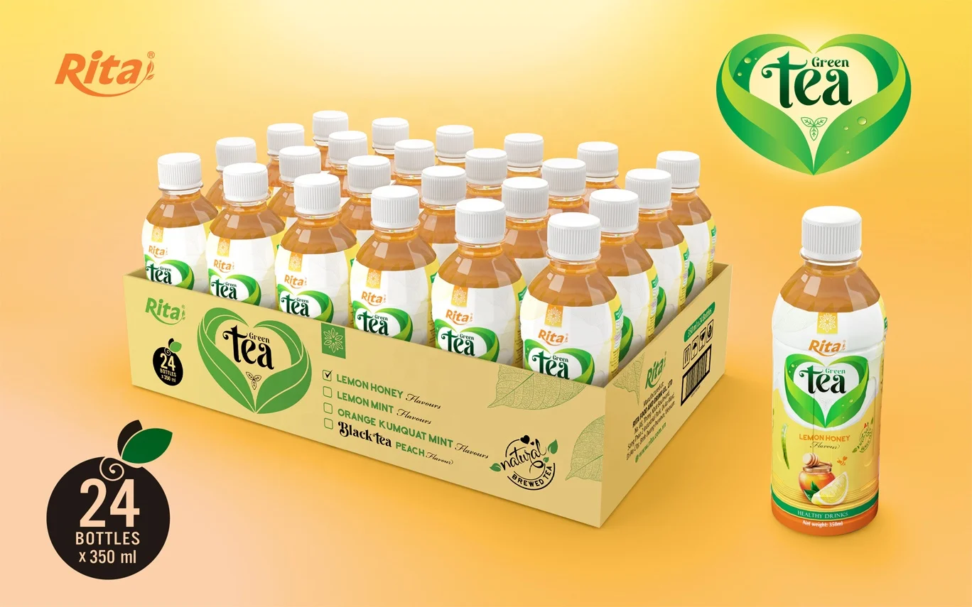 Supplier Health Drink 350 ml Pet Bottle Lemon Mint Flavor Green Tea
