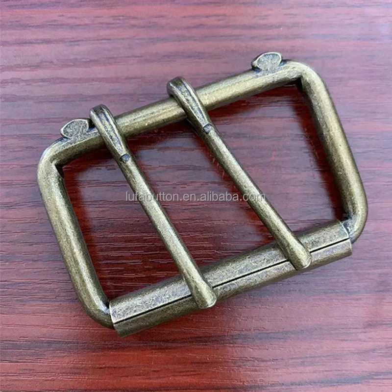 Factory Heavy Duty Two Prong Roller Buckle Double Pin Buckles for  Belt Leathercraft