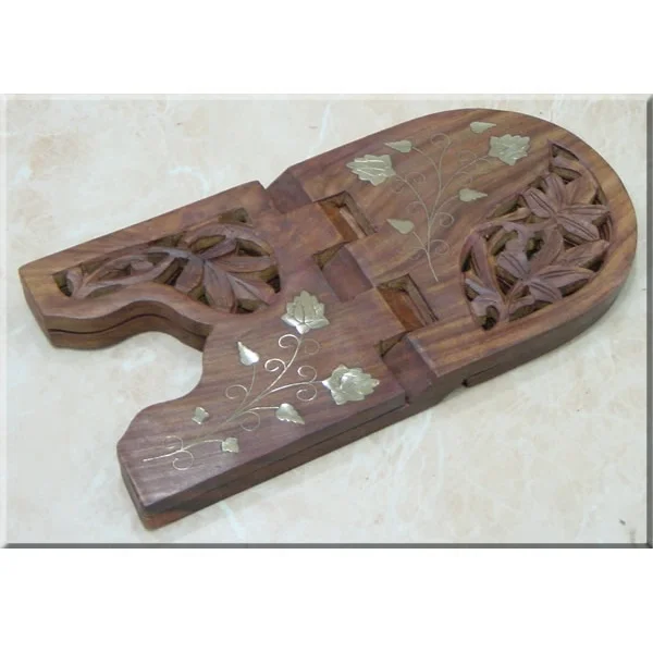 Wooden Book Holder Traditional Solid Wooden Essential Product For Reader Folding Book Holder