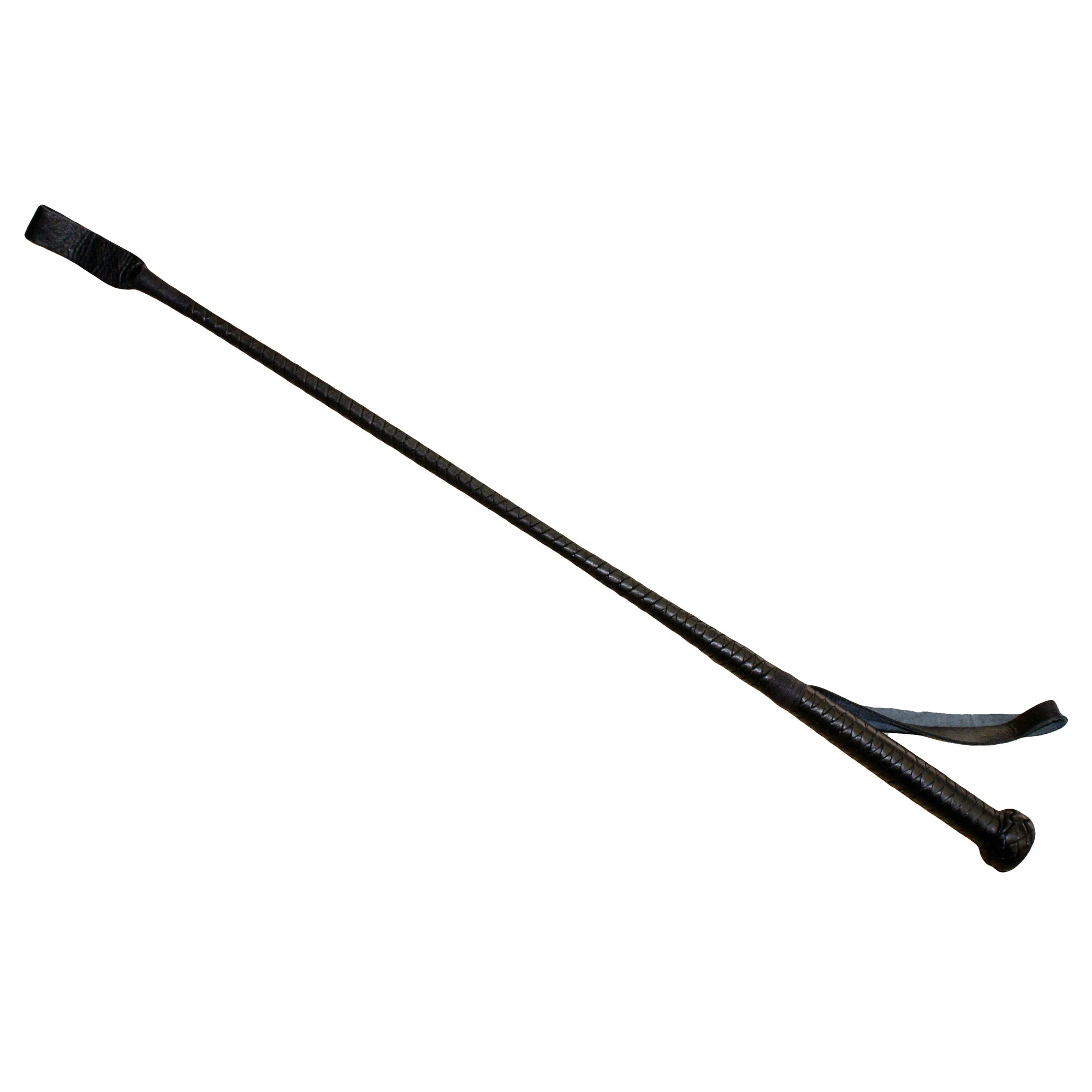 Кожаный кроп-стик BULLWHIPS из гибкого волокна внутри черного