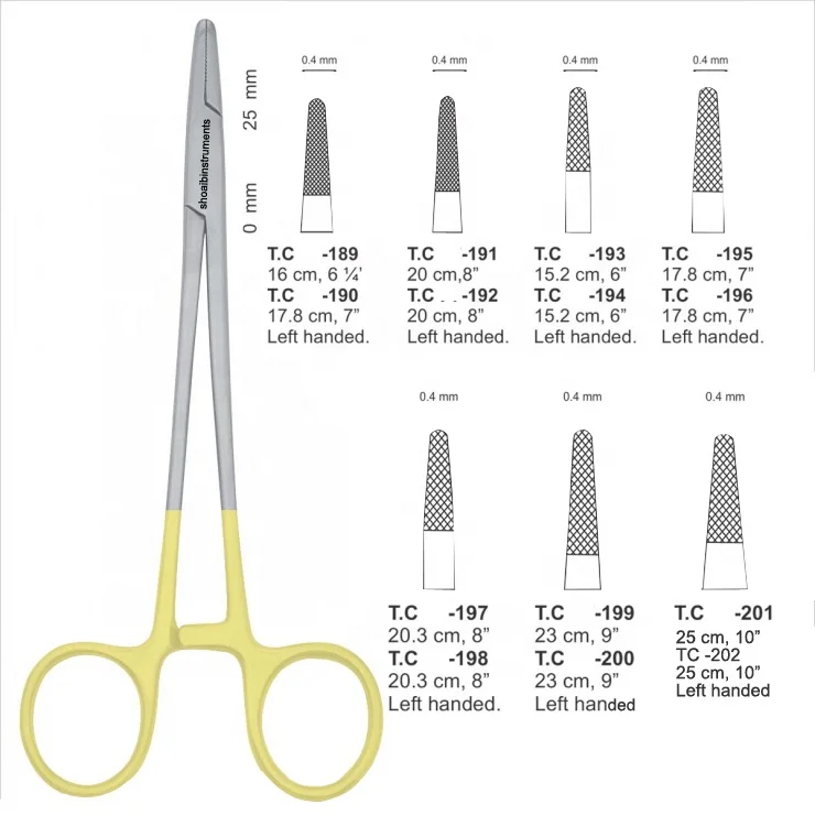 Профессиональный держатель для игл Mayo Hegar из нержавеющей стали с атласным покрытием