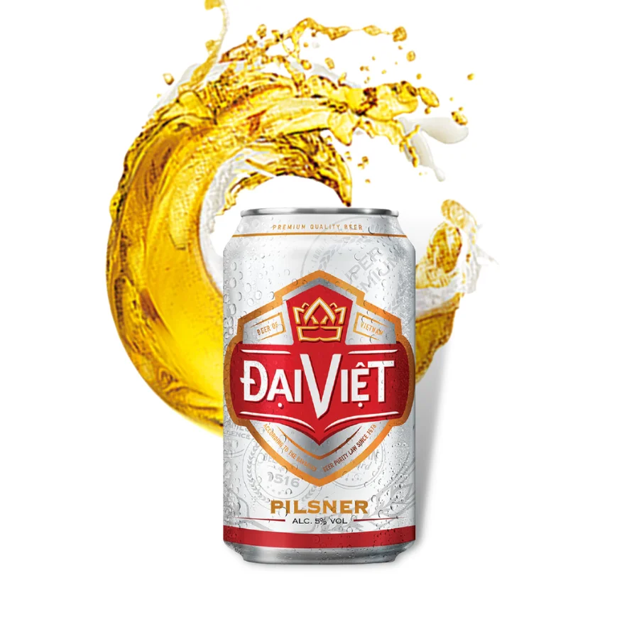 Vietnam beer 4.5% alcohol best alcoholic beverages soft drink 24 cans/carton from OEM factory