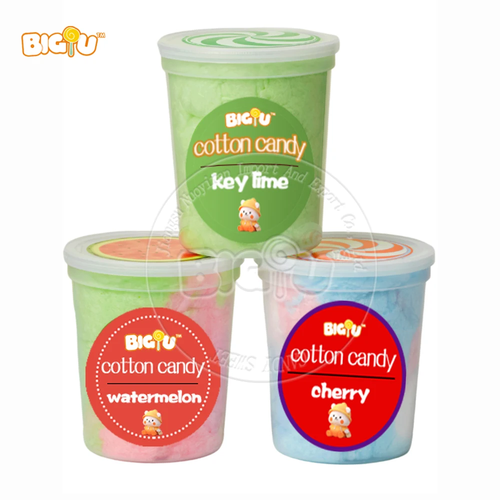 Cotton candy sugar makers wholesale custom halal Mix flavors and colors marshmallow candy