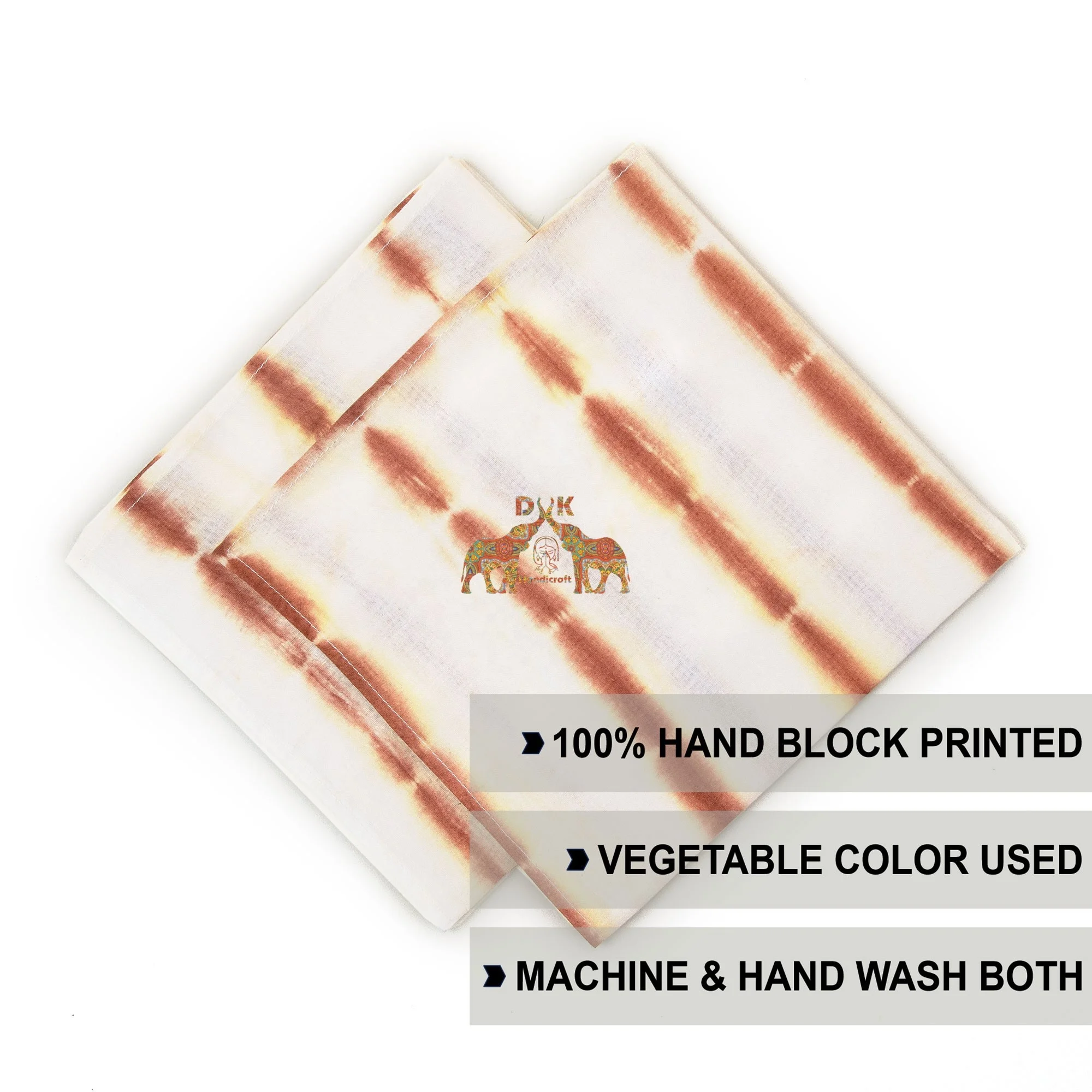 New Hand Block Tie and Dye Printed Cotton Table Napkins Best Quality Hand Block Print reusable Napkins for kitchen home use