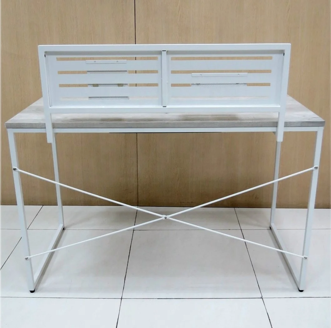 Particle Board computer desk PVC Leather computer writing table with penholder