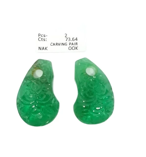  Серьги для резьбы индийский традиционный дизайн подвеска с изумрудом лучшее качество Прямая поставка уникальная пара изумрудов