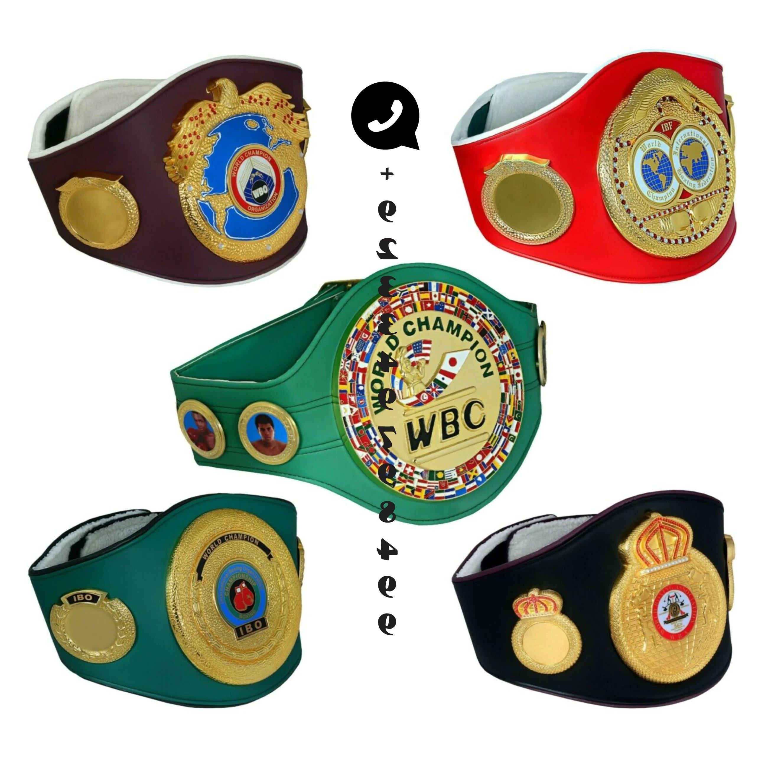 All In One Pack Custom Championship belt / WBC MMA IBF IBO Boxing Special Event Replica Champion Belt With Your Own Design