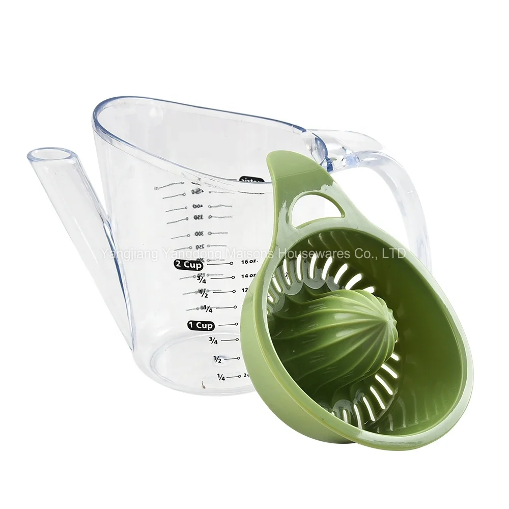 Maisons Kitchen Gadgets Orange Manual  Lemon  Juicers Squeezer Measuring Cup Grater