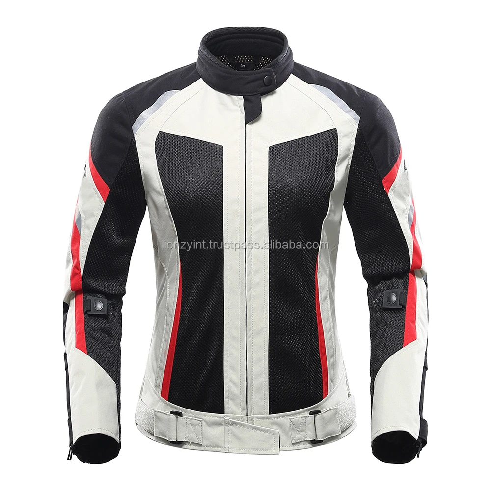 Motorcycle Motorbike Woman Textile Mesh Summer Cordura Jacket With Protector Level 1 or Level 2 Lionzy International