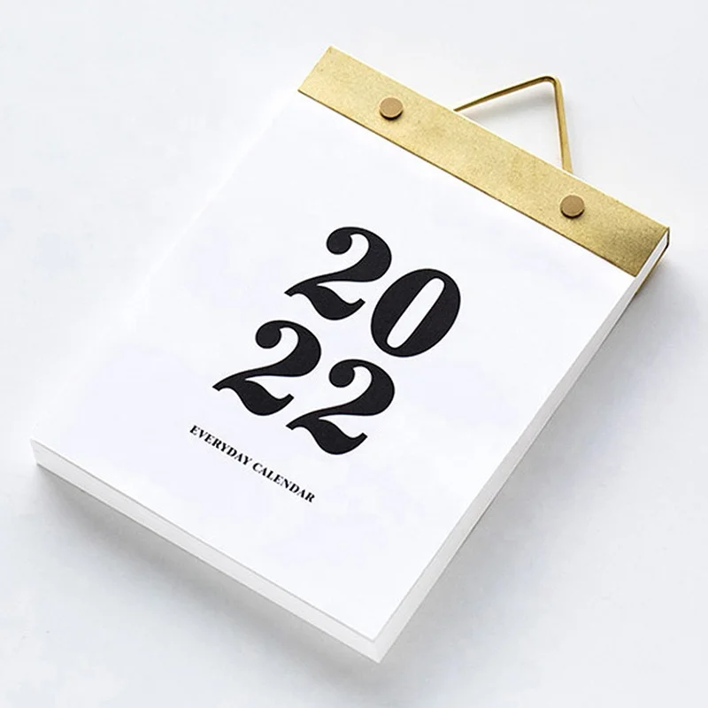 Mini Large Custom Printing Magnetic 365 Daily Card Desk Wall Tear off Calendar