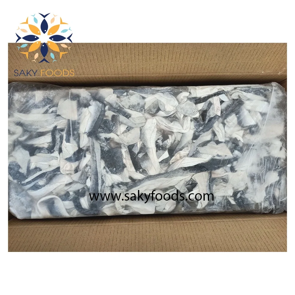 Frozen Pangasius skin, basa skin in blocks packing for SALE