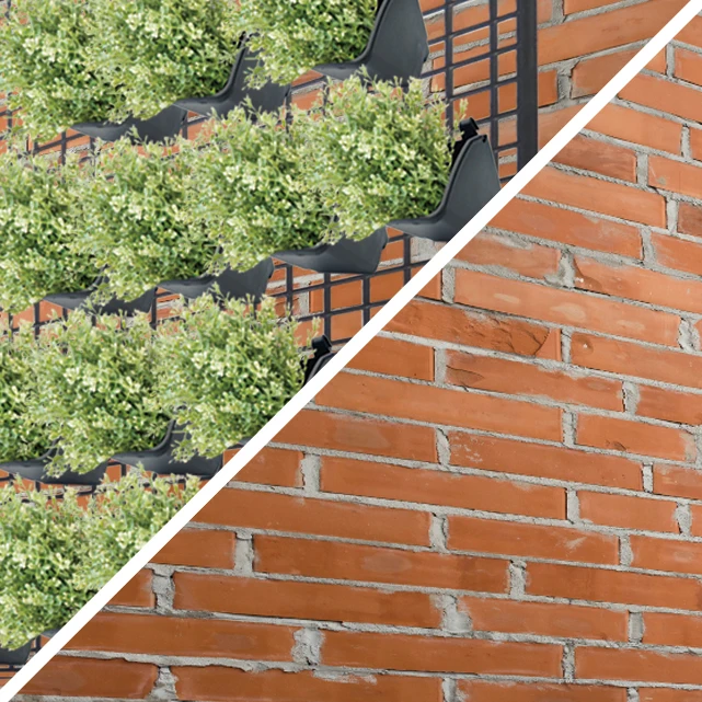 Вертикальные подвесные настенные пластиковые горшки для сада комнатных растений «сделай сам» минималистичные зеленые и черные дома