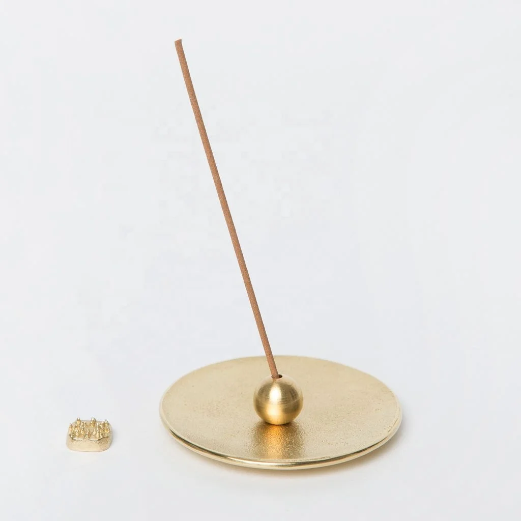 Solid Brass Square  Incense Stick Holder With Base Tray At Very Low Price