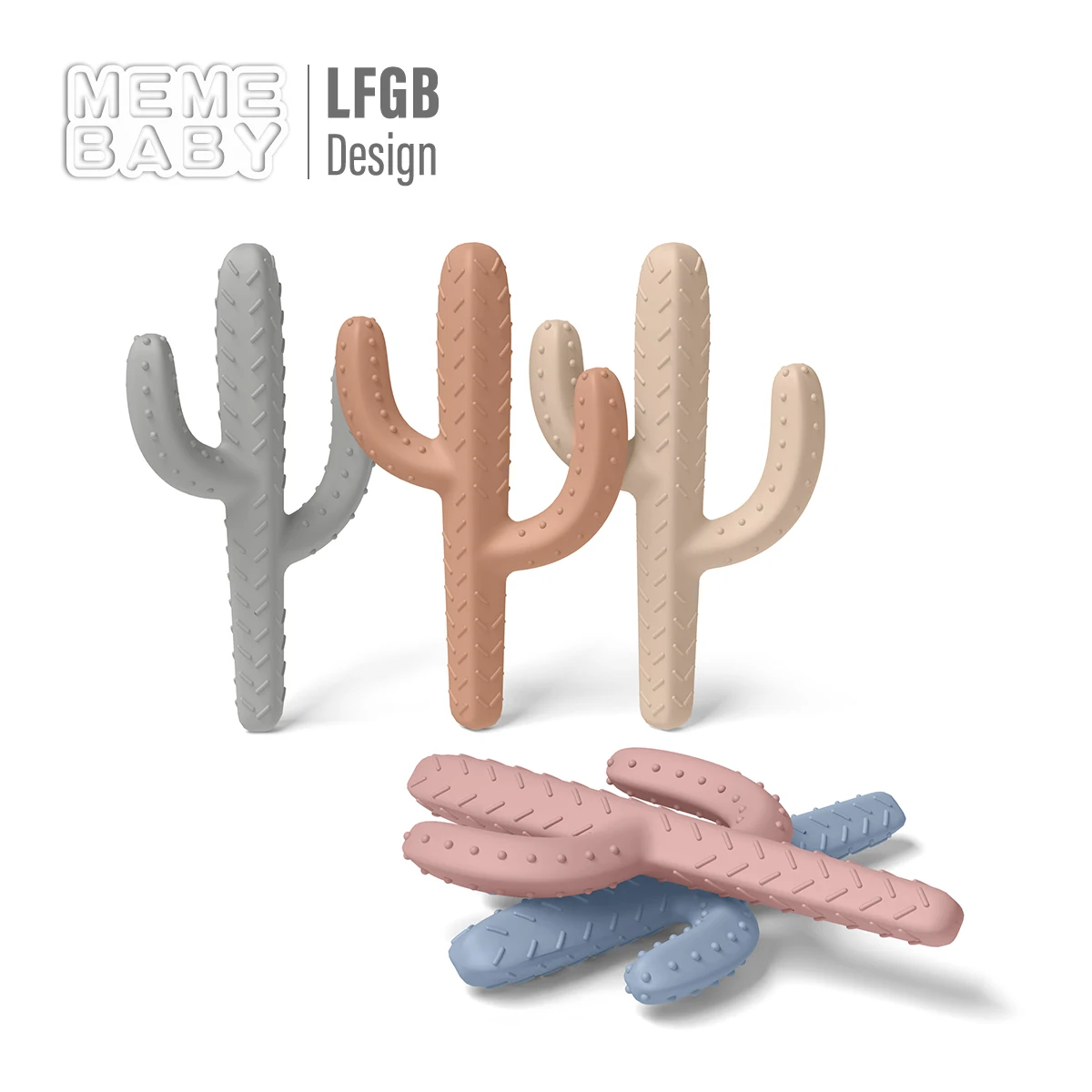 Мягкий силиконовый детский Прорезыватель С КАКТУСОМ без бисфенола А, новый дизайн, Экологически чистая детская силиконовая Игрушка-прорезыватель для зубов