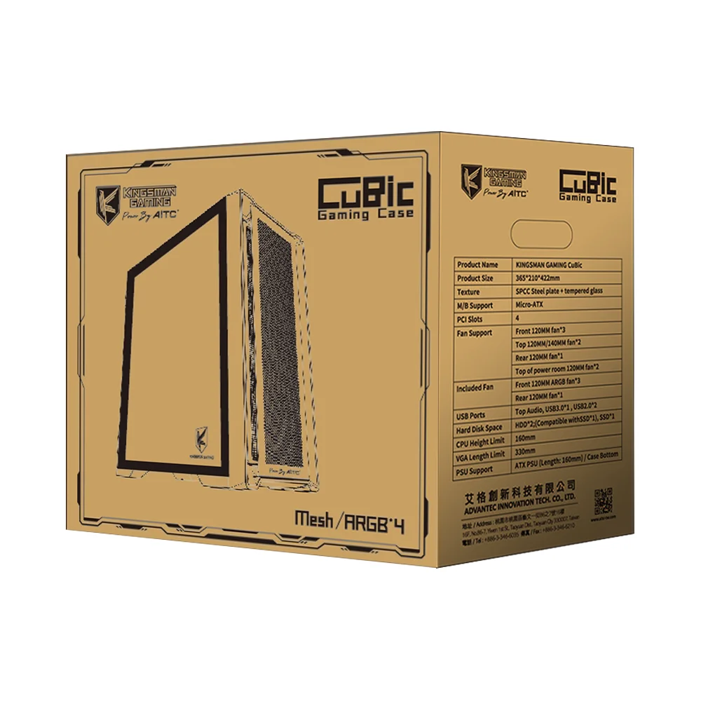 Розовый M-ATX компьютерный корпус для игровой esport