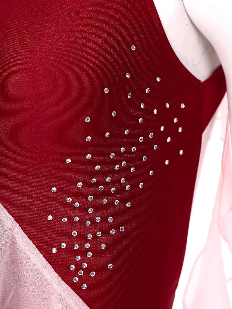 Custom Wholesale Training Dancewear Women Modern Stage Lyrical Dance Costume Performance Wear Ballroom Dance Dresses