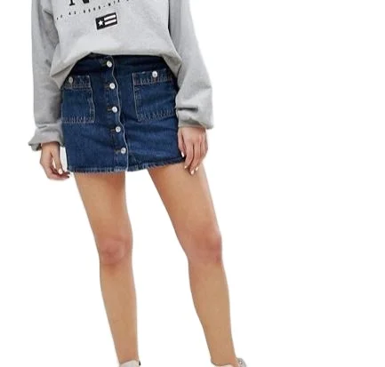 High Quality New Fashion Style Gold Sequin Women Dresses Long Skirts Casual Plain Custom Western Cotton Denim Fabric Lace Floral