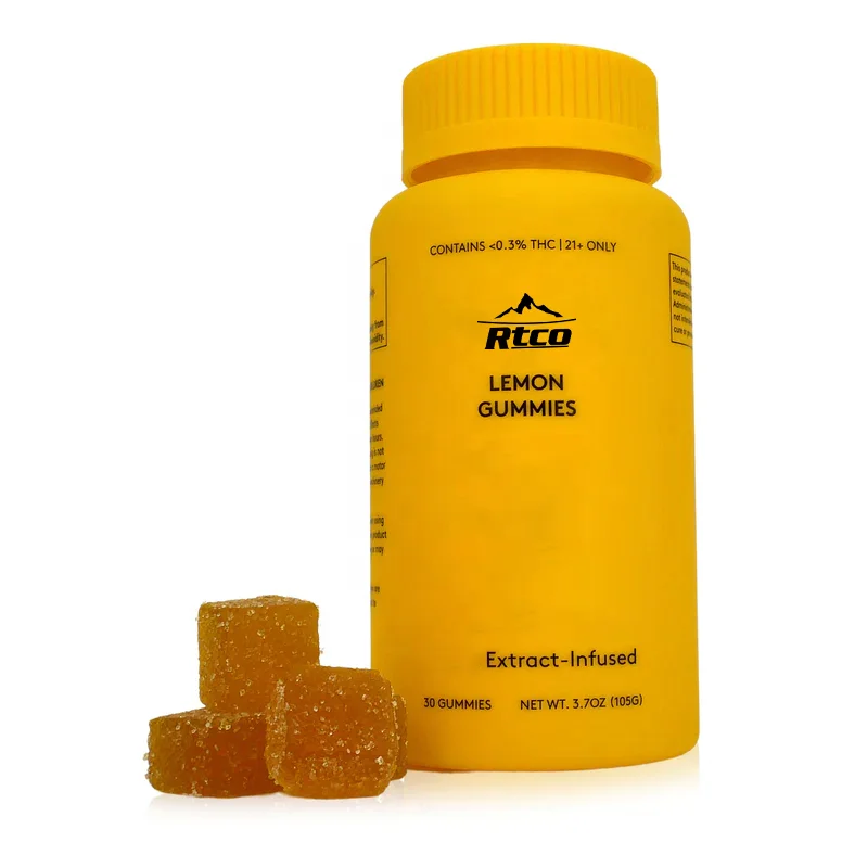 225cc Food Grade Silicone PET Plastic Candy Jar with Childproof lid 6oz 8oz 10oz 13oz 16oz Child Proof Gummy Packaging Jar