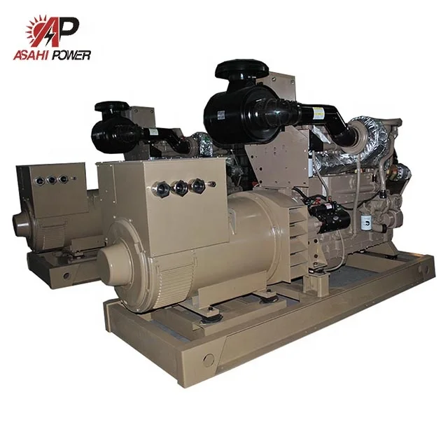 Prime 563 kVA 450 kW KTA19-D(M) Marine Diesel Generator for Cummins