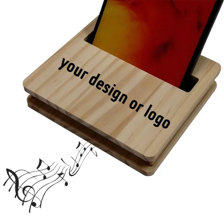 2023 Essential Oil Amplifier Loudspeaker Wood Phone Stand