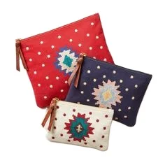 VELVET custom trending new style Pouch Fully Known & Wholly Loved CLUTCH BAG EMBROIDERY wallet ladies makeup hand bag coin purse