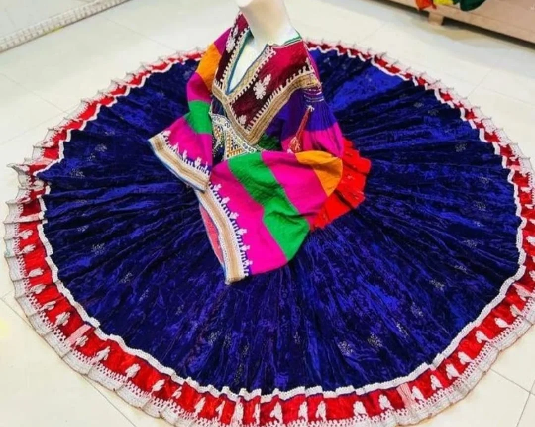 Tribal Ethnic Vintage Kuchi Afghani/Pakistani Dress Awesome Kuchi Party Traditional Multi Color Hot Selling Dress 2020