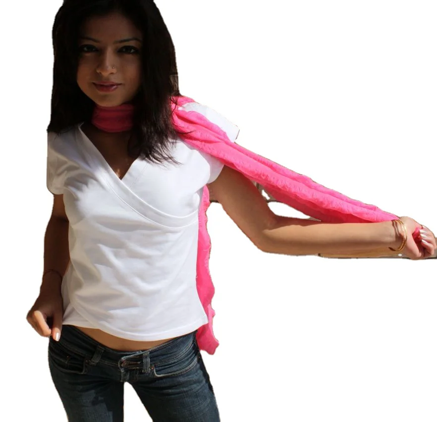 Best Quality Half Sleeves Karate Tank Top in Cotton Fabric for Woman and Girls available at Wholesale Price