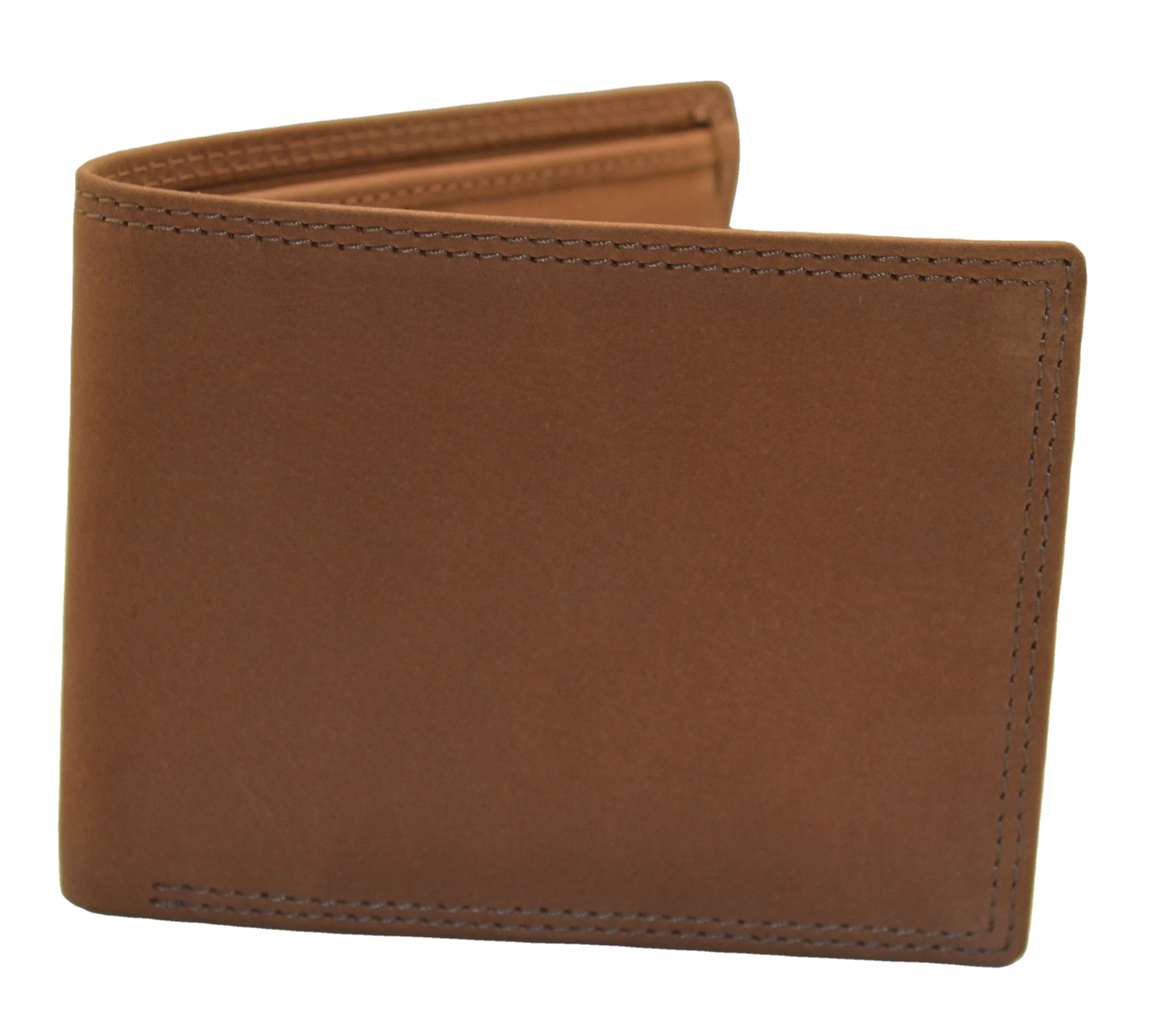 Vintage Crazy Horse Leather Mens Card Holder Rfid Wallet Bifold Short Wallet Genuine Leather For Men