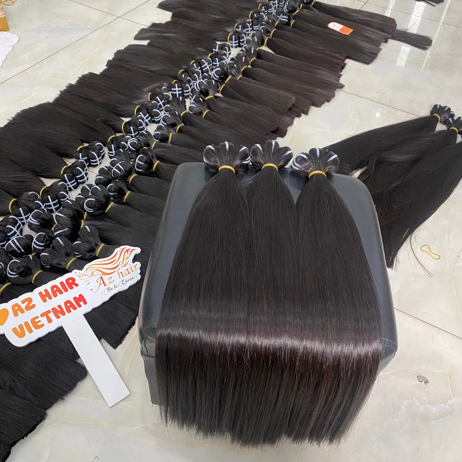 100% Virgin Hair Vietnam, Raw Vietnamese Hair Vendors Weft Hair Extensions Unprocessed Ready To Ship