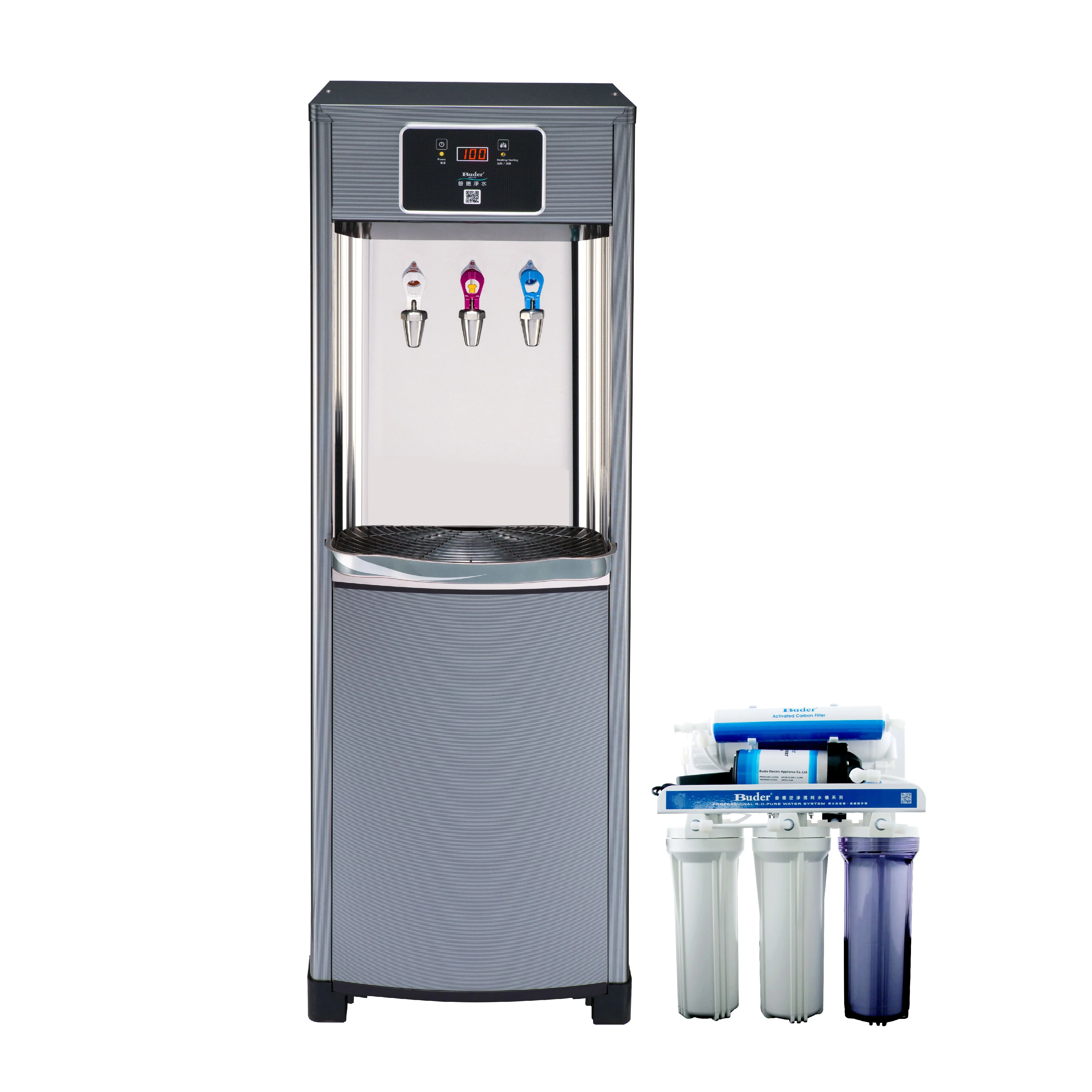 Water Dispenser Electric Stand Stainless Steel R134a Custom or Standard Dispenser Slim Ro Water Machine Tap Water 5L TW 750 220