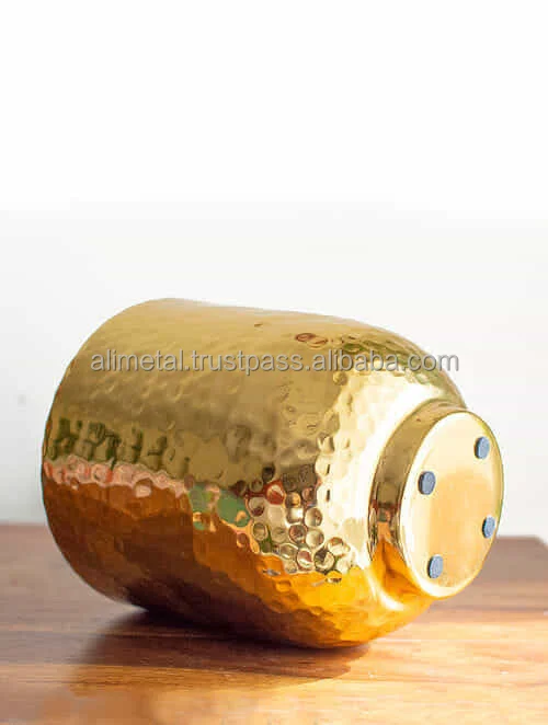 Gold Aluminum Darrius Planter for outdoor and indoor Garden and home Decoration Customizable