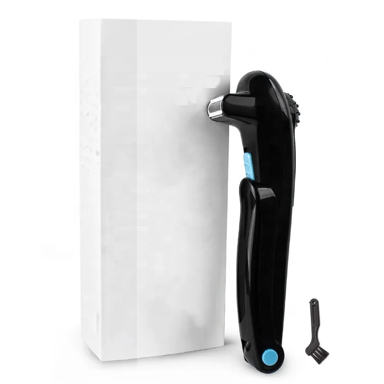 Hair Removal Appliances 2 dry manual batteries Foldable High quality Painlessly Function Black Back Hair Shaver
