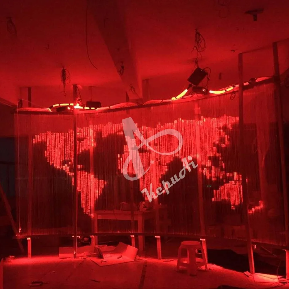 2023 KEPUAI Fiber Optic Lamp for Home Decoration Lamparas De Techo Para Interior