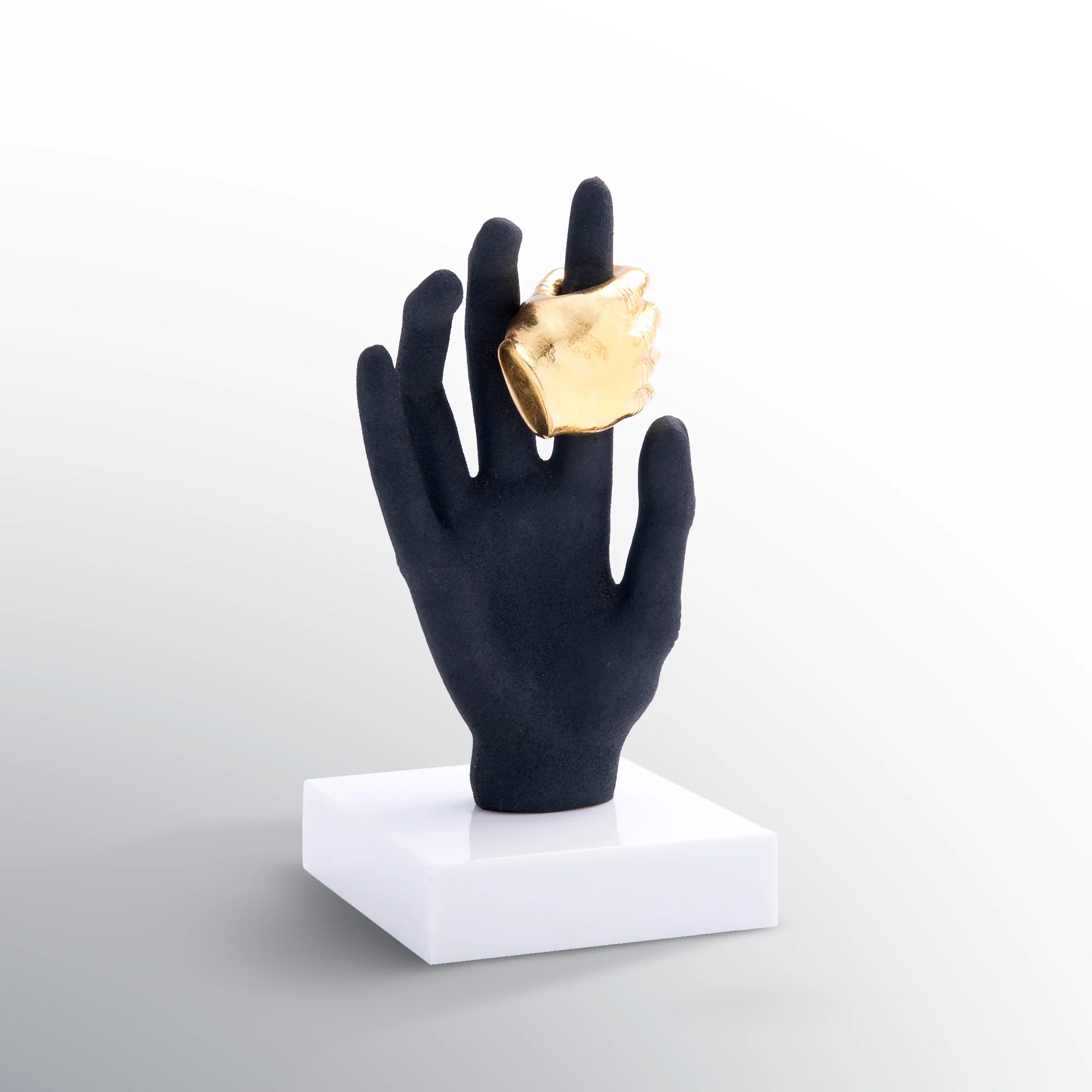 Modern Art Decor Aluminium Handcrafted home decor Statement Piece Table Decor Hand Casted Sculpture Family Black Man figurine