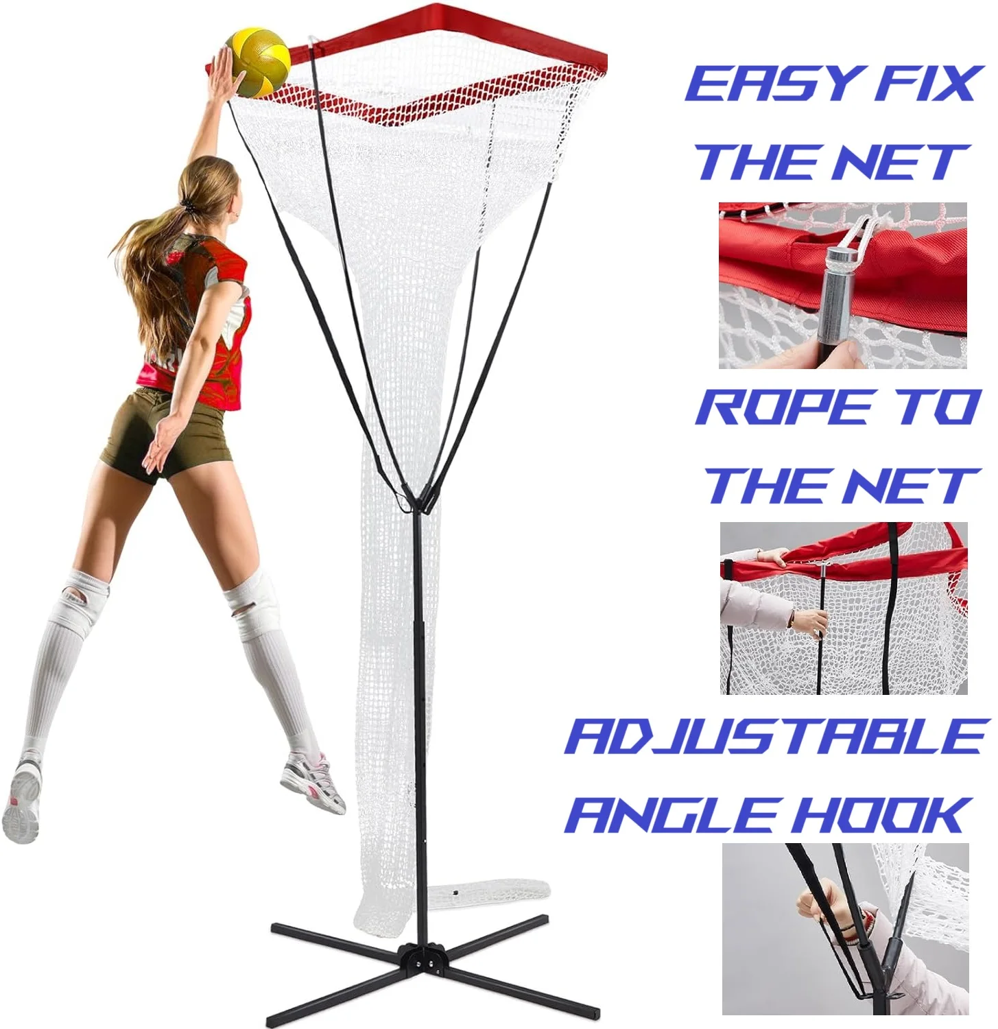 Waising Sports Adjustable Volleyball Setter Trainer Net Volleyball Training Equipment