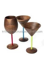  Стаканы из натурального дерева