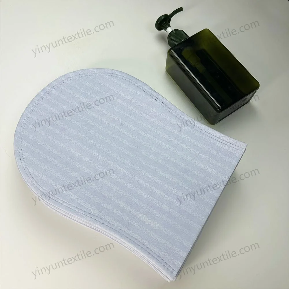 Disposable Cleansing No Rinse Body Mitts Wipes Adult Wash Glove For Camping