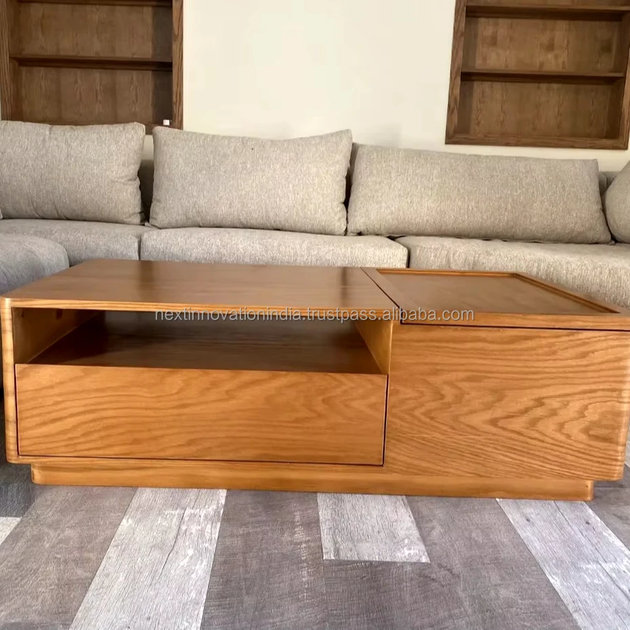 Solid Mango Wood light brown polished Design Hand Look Furniture