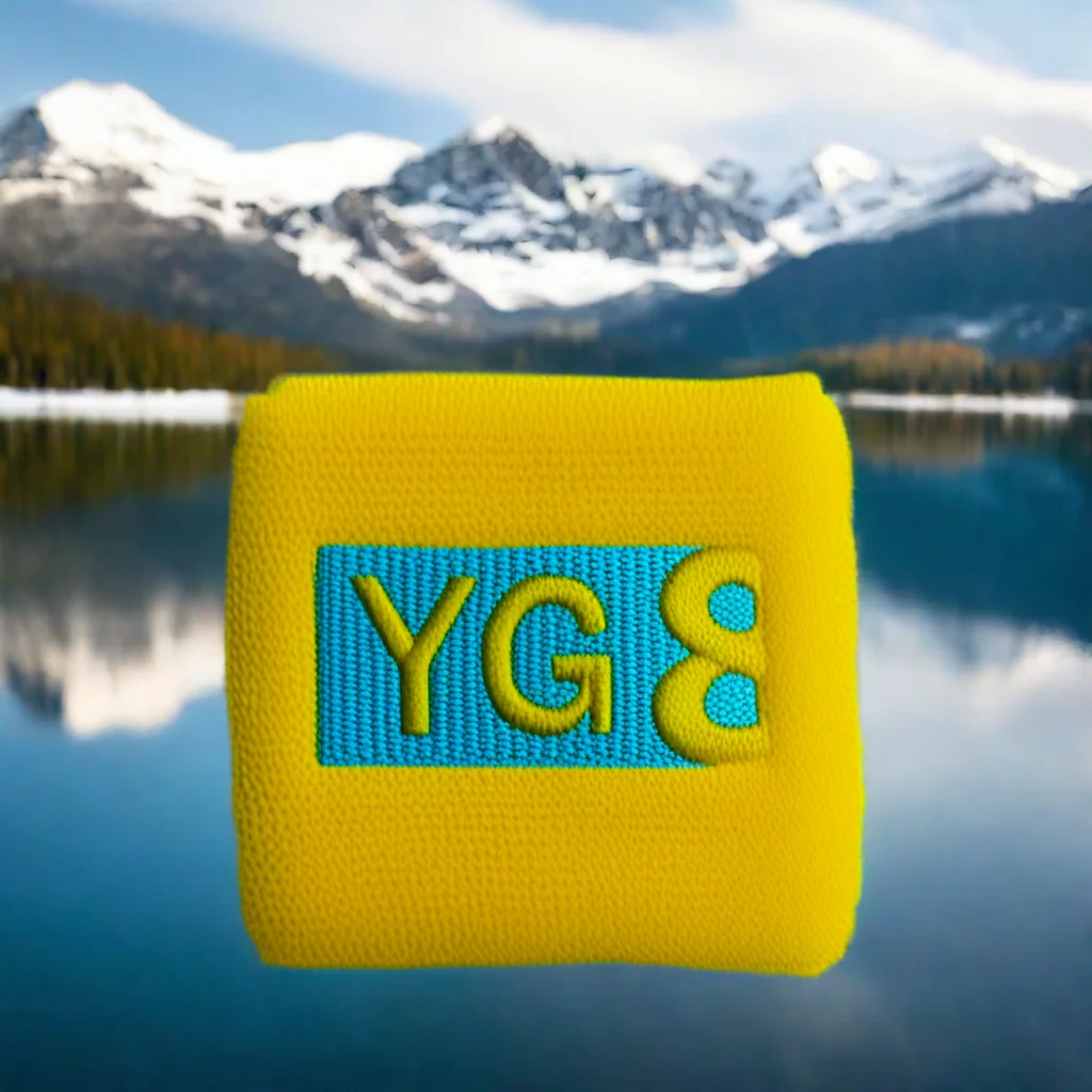 New Elastic Sports Wristbands Custom Tennis Knitted Cotton & Nylon Universal Usage Sweat Band Model WB-060