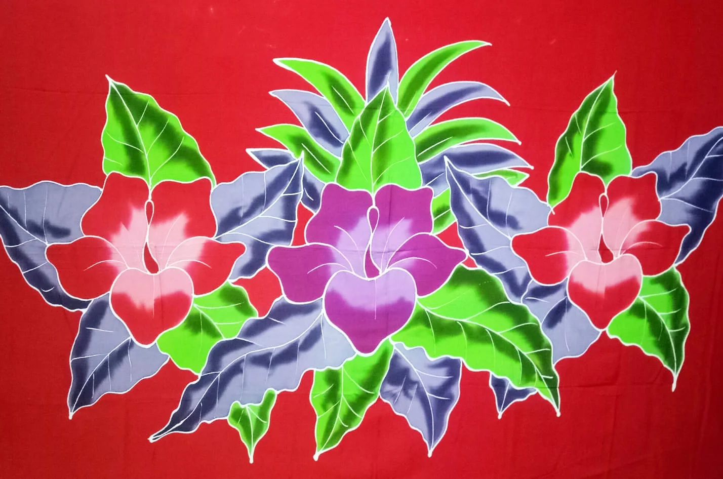 Women Beachwear Fashion Sexy Bali Hand Painted Sarongs Rayon Batik Full Handmade Tropical Flower Summer  Season