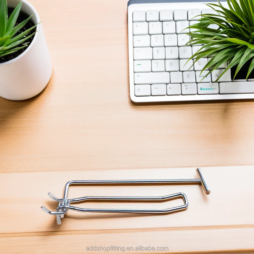 Pegboard zinc display euro hook for Supermarket Stationery store