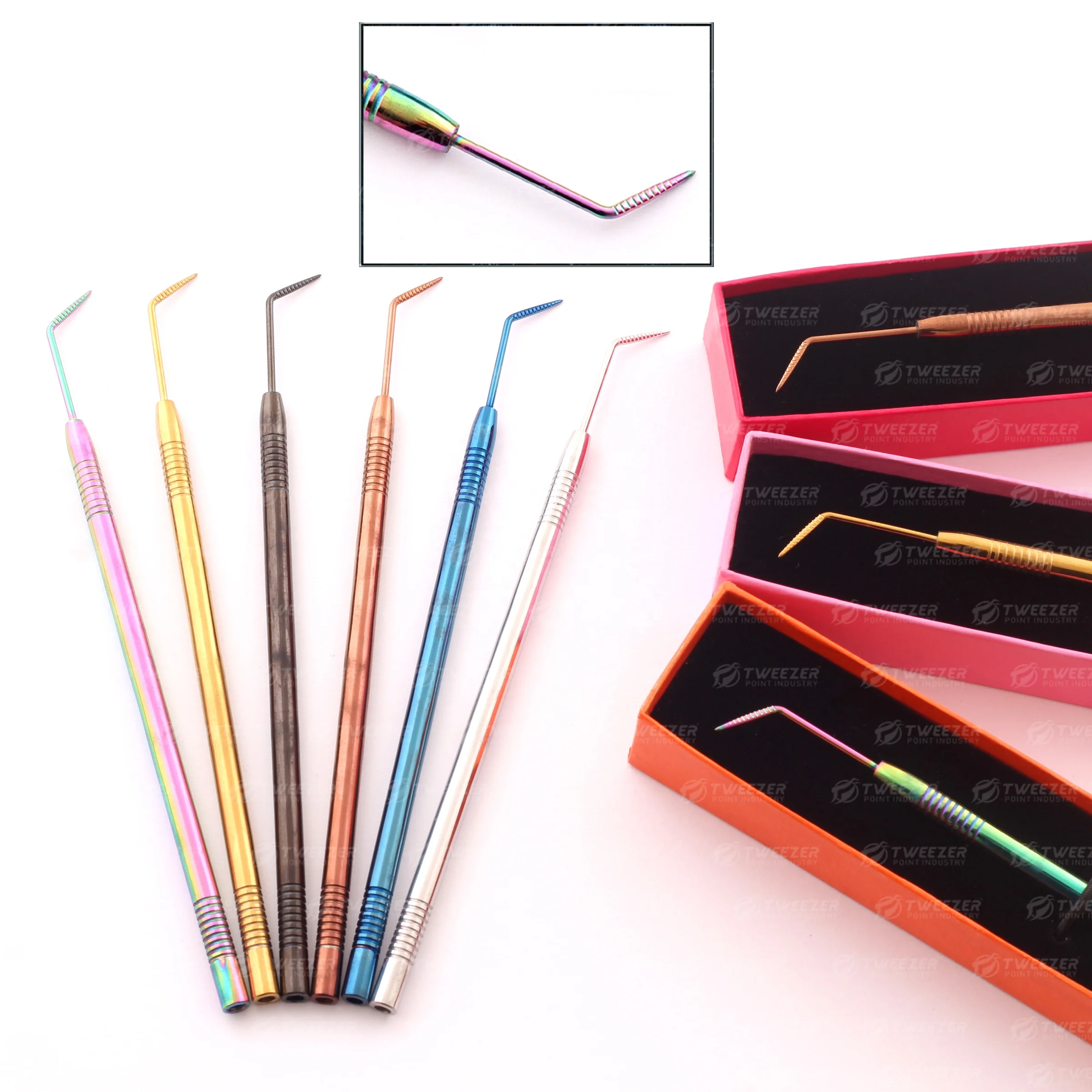 Wholesale High Quality Eyelash Lifting And Separating Tool Japanese Stainless Steel Eyelash Grafting Tool With Customized Color