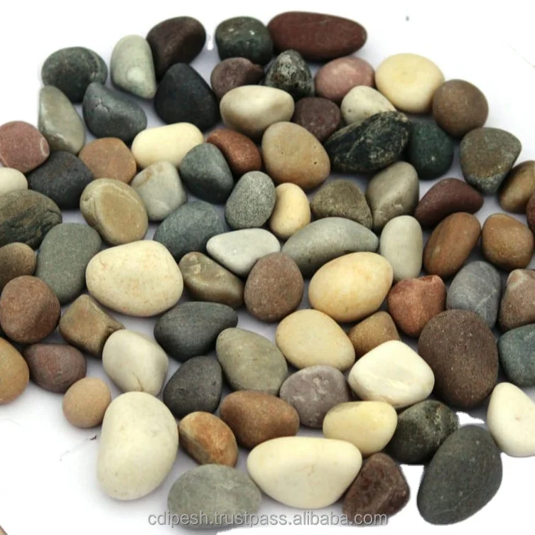 customized super round natural stone polished pebbles with multicolor polished rocks round surface smooth finished