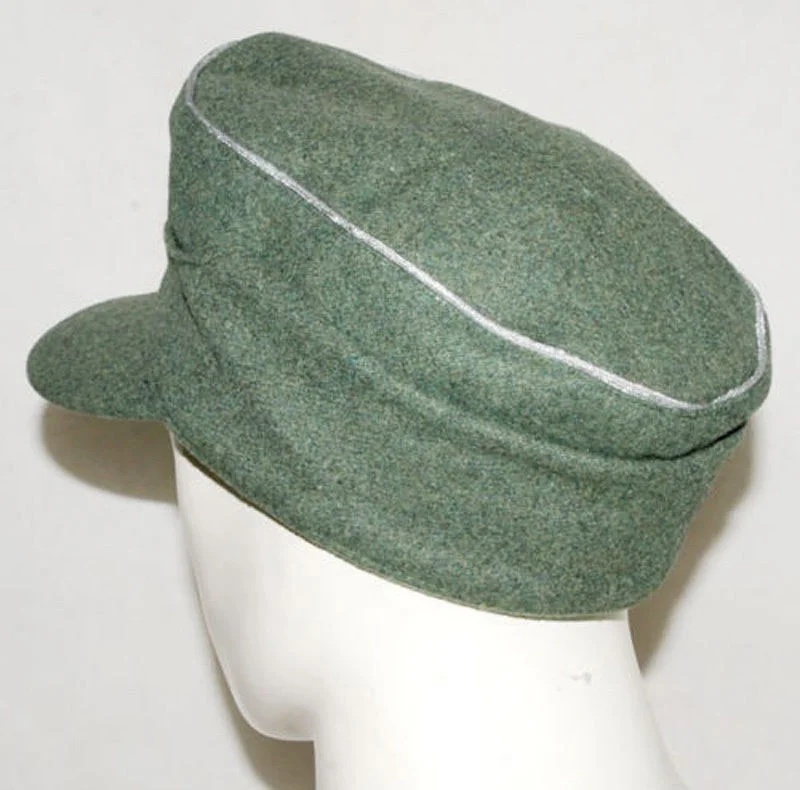 WWII German Officer M43 Field Wool Hat German Military Hat ww2 German Visor Hat Vailabe in Pure Cotton and Easy to wear